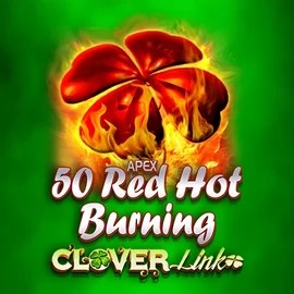 50 Red Hot Burning Clover Links logo by Novomatic Lizaro Casino