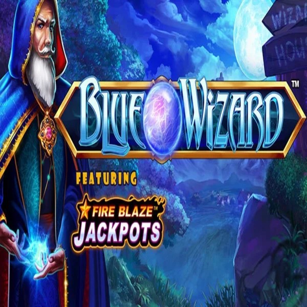 Try Blue Wizard Fire Blaze Jackpots slot by Rarestone Gaming on lizzaro.pl – logo image