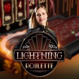 Lightning Roulette logo by Evolution at Lizaro Casino