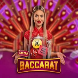 Mega Baccarat by Pragmatic Play, showcased at lizzaro.pl – game logo